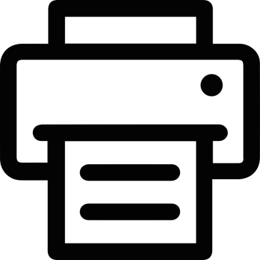 Bilgisayar yazıcı simgesi vektör görüntüsü