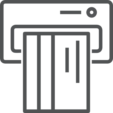 Bilgisayar yazıcı simgesi vektör görüntüsü