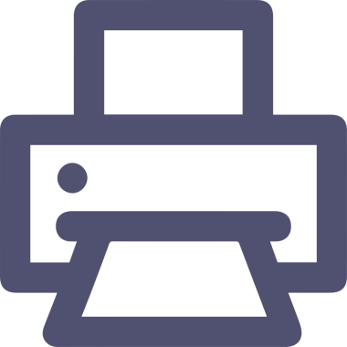 Bilgisayar yazıcı simgesi vektör görüntüsü