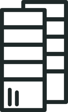 Bilgisayar yazıcı simgesi vektör görüntüsü