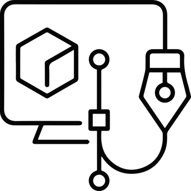 Bilgisayar yazıcı simgesi vektör görüntüsü