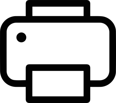 Bilgisayar yazıcı simgesi vektör görüntüsü