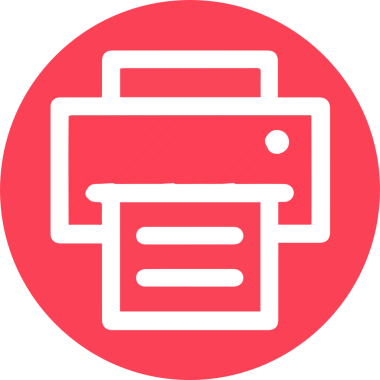 Bilgisayar yazıcı simgesi vektör görüntüsü