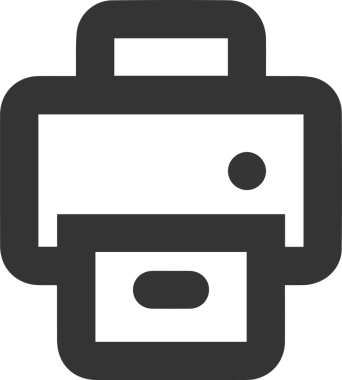 Bilgisayar yazıcı simgesi vektör görüntüsü