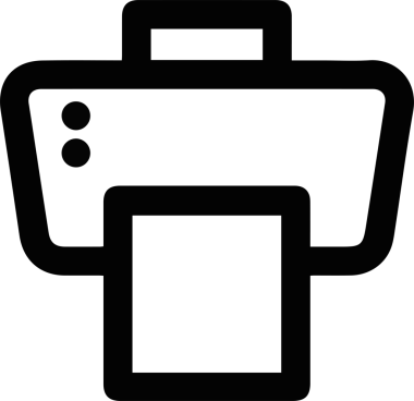 Bilgisayar yazıcı simgesi vektör görüntüsü