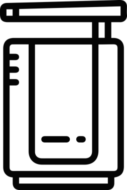 Bilgisayar yazıcı simgesi vektör görüntüsü