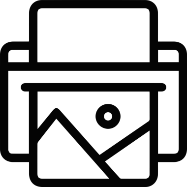 Bilgisayar yazıcı simgesi vektör görüntüsü