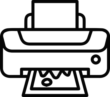 Bilgisayar yazıcı simgesi vektör görüntüsü