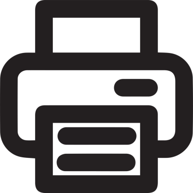 Bilgisayar yazıcı simgesi vektör görüntüsü