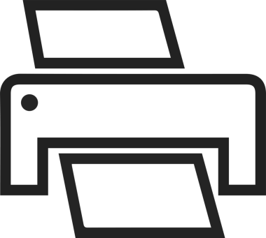 Bilgisayar yazıcı simgesi vektör görüntüsü