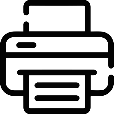 Bilgisayar yazıcı simgesi vektör görüntüsü