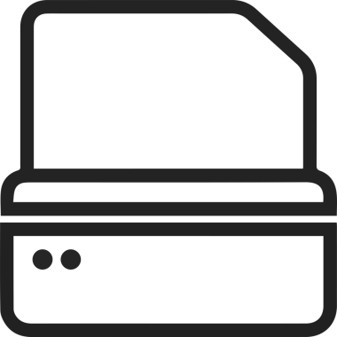 Bilgisayar yazıcı simgesi vektör görüntüsü