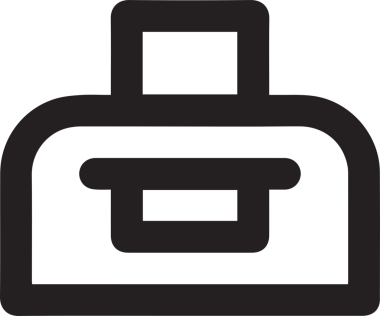 Bilgisayar yazıcı simgesi vektör görüntüsü