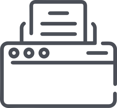 Bilgisayar yazıcı simgesi vektör görüntüsü