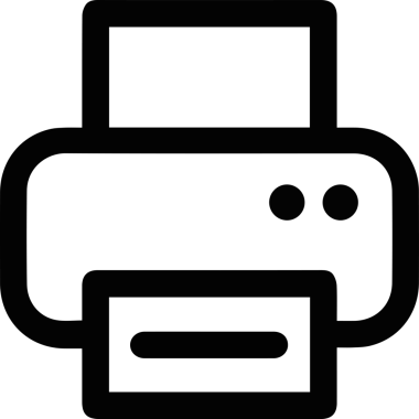 Bilgisayar yazıcı simgesi vektör görüntüsü