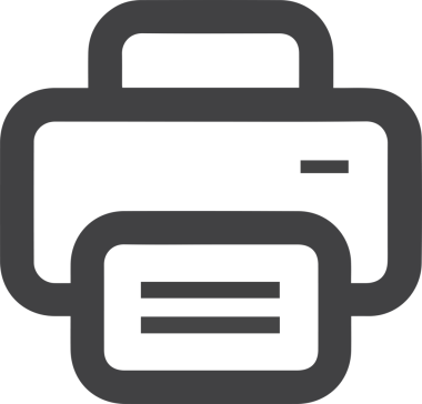 Bilgisayar yazıcı simgesi vektör görüntüsü