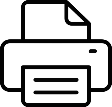 Bilgisayar yazıcı simgesi vektör görüntüsü