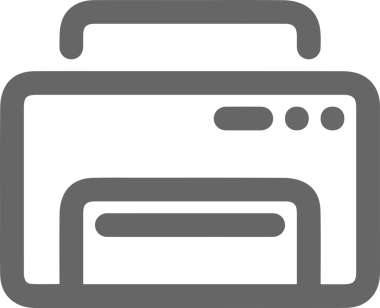 Bilgisayar yazıcı simgesi vektör görüntüsü