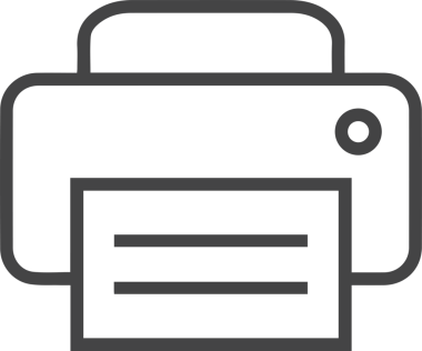 Bilgisayar yazıcı simgesi vektör görüntüsü