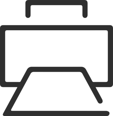 Bilgisayar yazıcı simgesi vektör görüntüsü