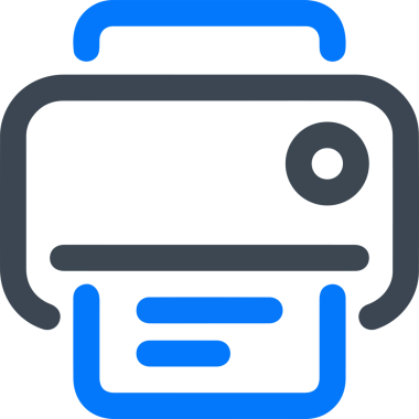 Bilgisayar yazıcı simgesi vektör görüntüsü