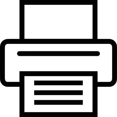 Bilgisayar yazıcı simgesi vektör görüntüsü