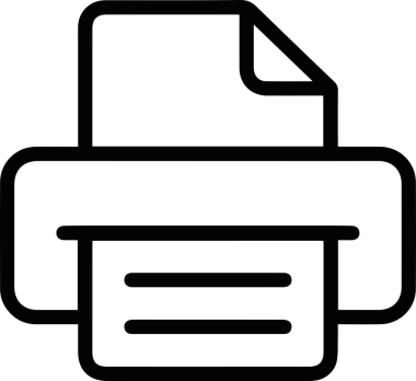 Bilgisayar yazıcı simgesi vektör görüntüsü