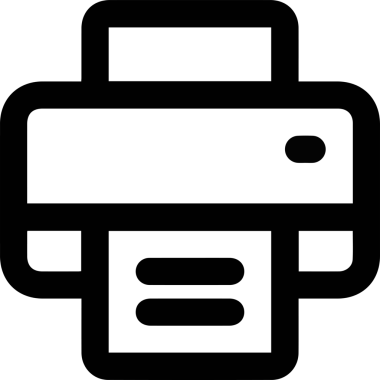 Bilgisayar yazıcı simgesi vektör görüntüsü