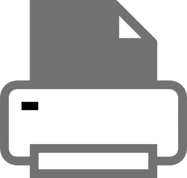 Bilgisayar yazıcı simgesi vektör görüntüsü