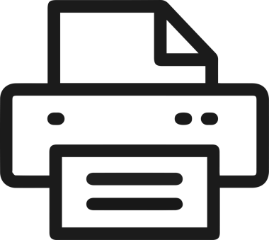 Bilgisayar yazıcı simgesi vektör görüntüsü