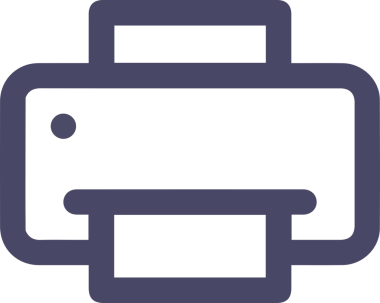 Bilgisayar yazıcı simgesi vektör görüntüsü