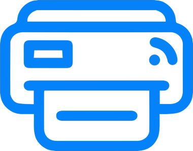 Bilgisayar yazıcı simgesi vektör görüntüsü