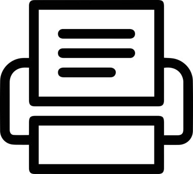 Bilgisayar yazıcı simgesi vektör görüntüsü