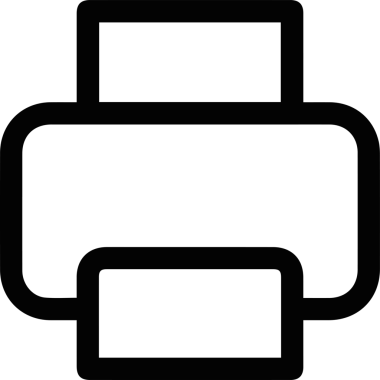 Bilgisayar yazıcı simgesi vektör görüntüsü