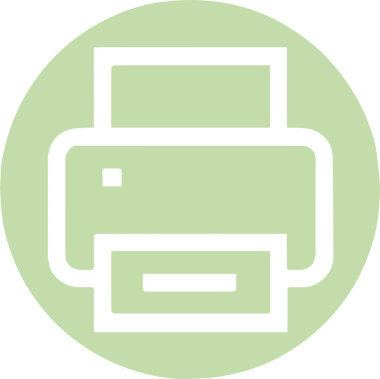 Bilgisayar yazıcı simgesi vektör görüntüsü