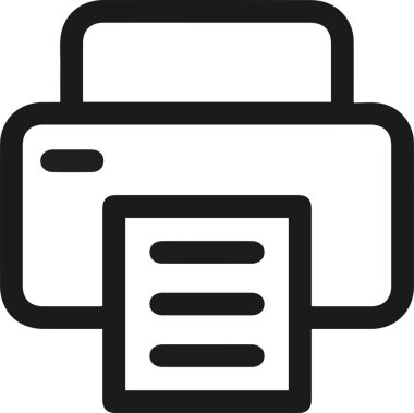 Bilgisayar yazıcı simgesi vektör görüntüsü