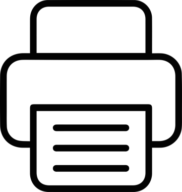 Bilgisayar yazıcı simgesi vektör görüntüsü