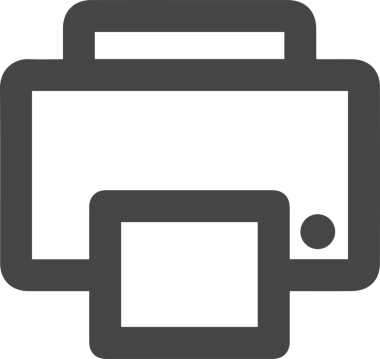 Bilgisayar yazıcı simgesi vektör görüntüsü