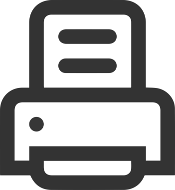 Bilgisayar yazıcı simgesi vektör görüntüsü