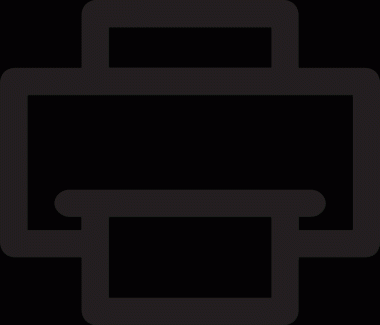 Bilgisayar yazıcı simgesi vektör görüntüsü