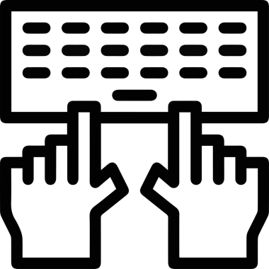 Bilgisayar yazıcı simgesi vektör görüntüsü