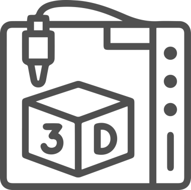 Bilgisayar yazıcı simgesi vektör görüntüsü