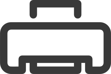 Bilgisayar yazıcı simgesi vektör görüntüsü