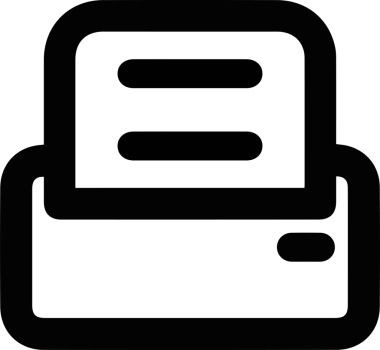 Bilgisayar yazıcı simgesi vektör görüntüsü