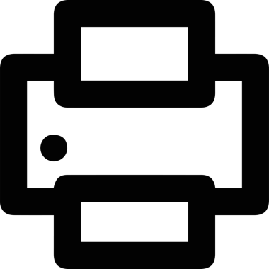 Bilgisayar yazıcı simgesi vektör görüntüsü