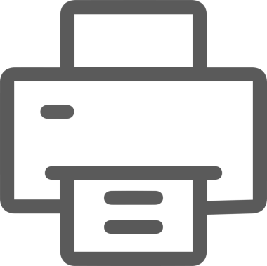 Bilgisayar yazıcı simgesi vektör görüntüsü