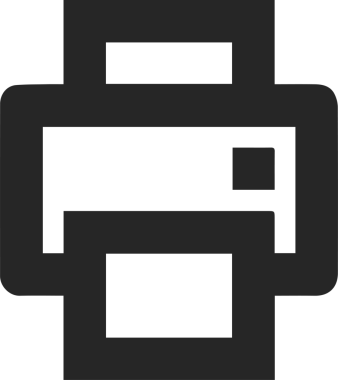 Bilgisayar yazıcı simgesi vektör görüntüsü