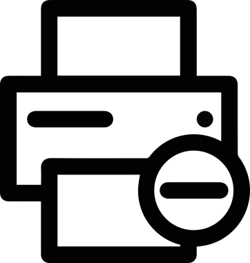 Bilgisayar yazıcı simgesi vektör görüntüsü