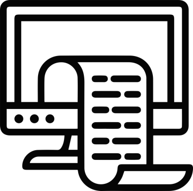 Bilgisayar yazıcı simgesi vektör görüntüsü