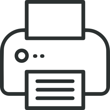 Bilgisayar yazıcı simgesi vektör görüntüsü